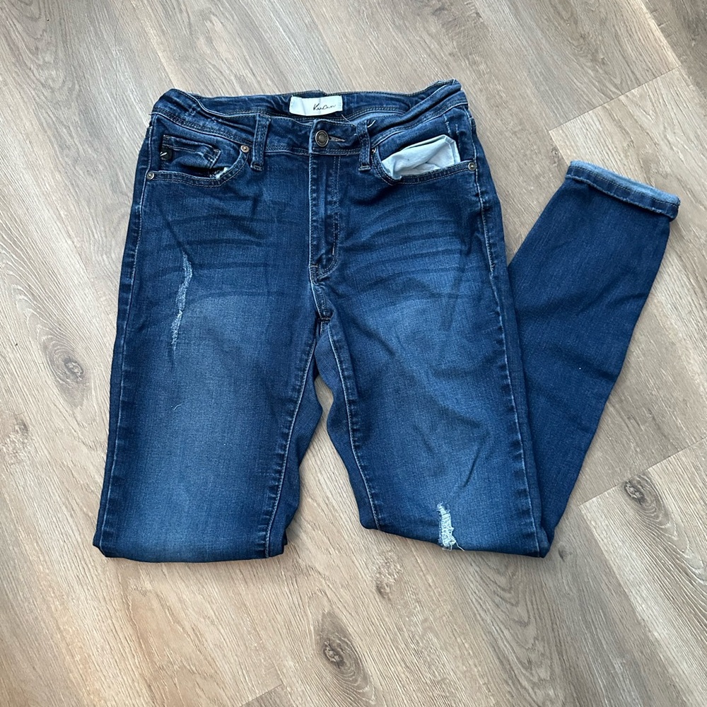Stylish Dark Blue Skinny Jeans { #3 }